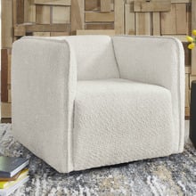 Amber Boucle Swivel Accent Chair